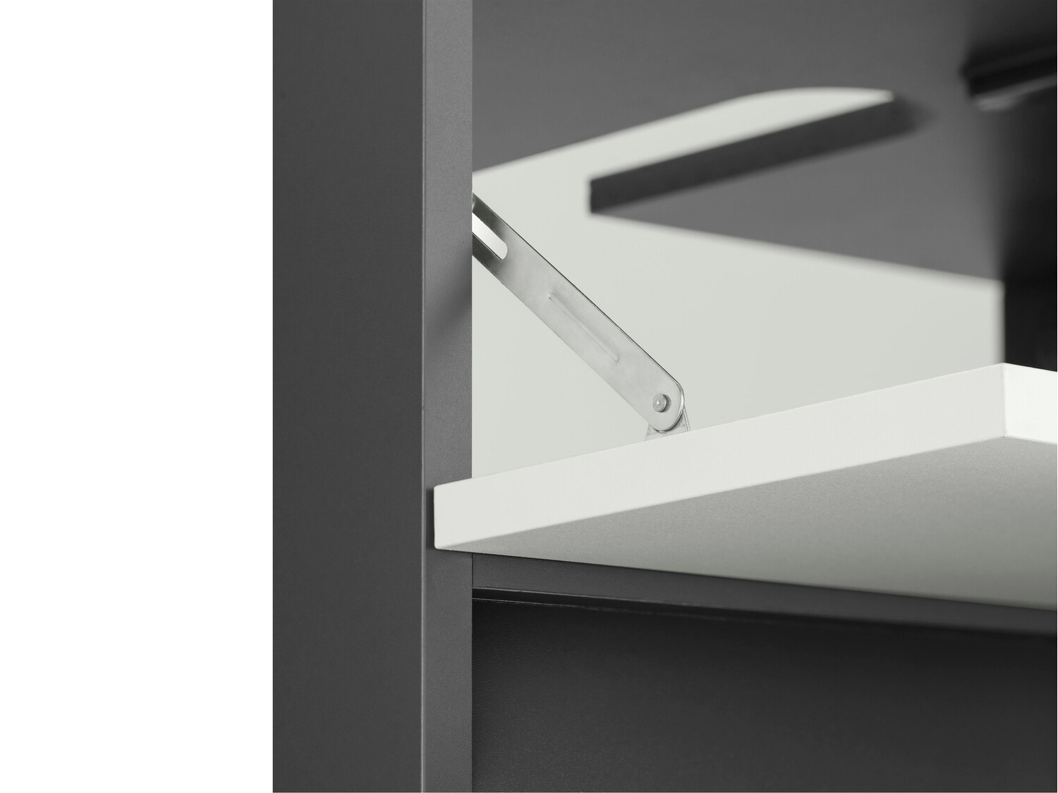 Стоящ шкаф за баня за мивка Soncamu 110 (Бял + Антрацит)