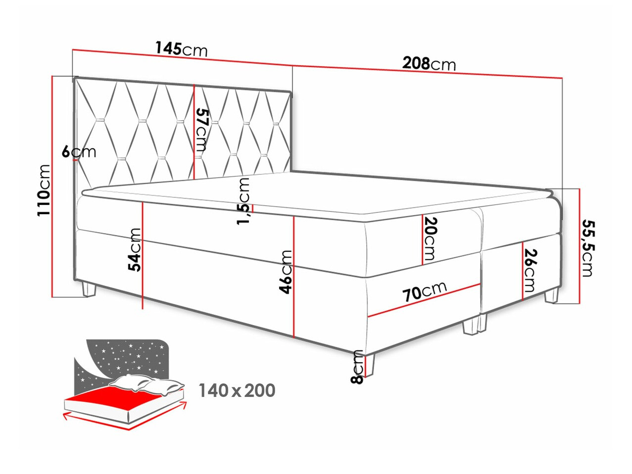 Континентално легло Nemus (Fresh 1)