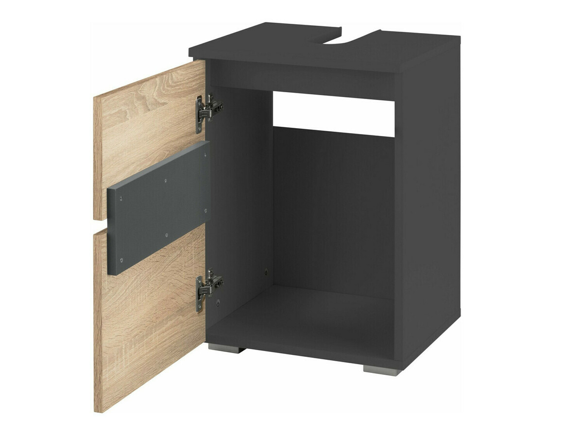 Комплект за баня Soncamu 112 (Антрацит + Дъб)