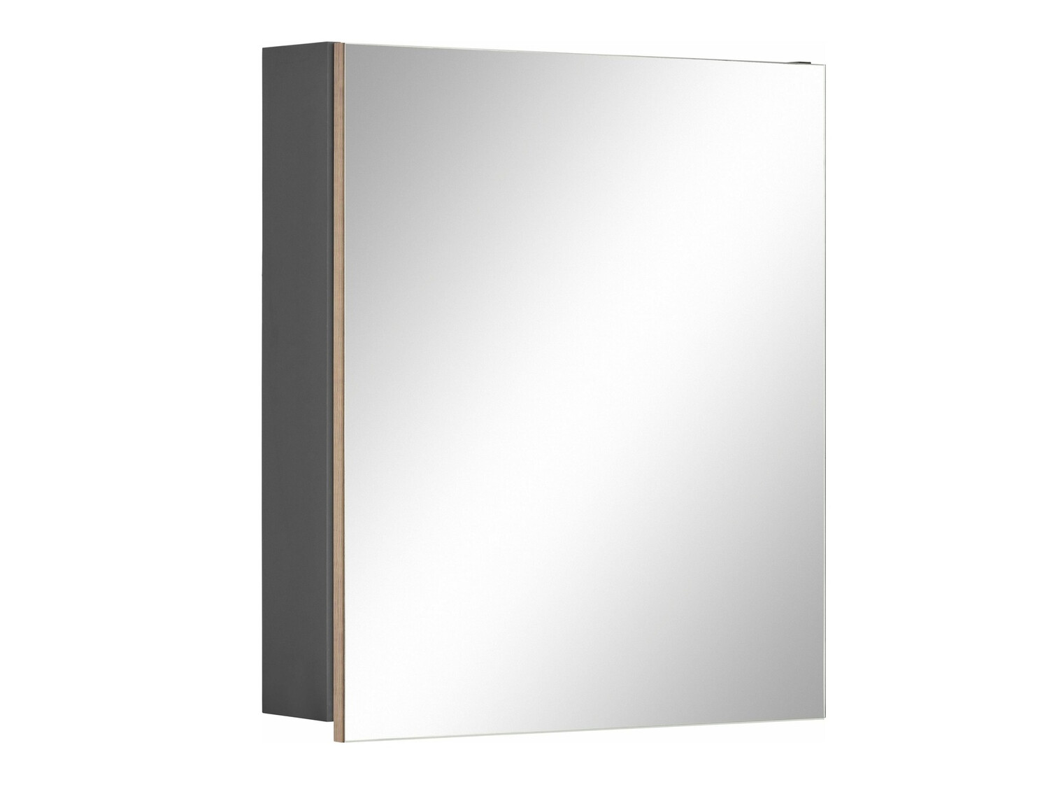 Шкаф за баня с огледало Soncamu 105 (Антрацит + Дъб)