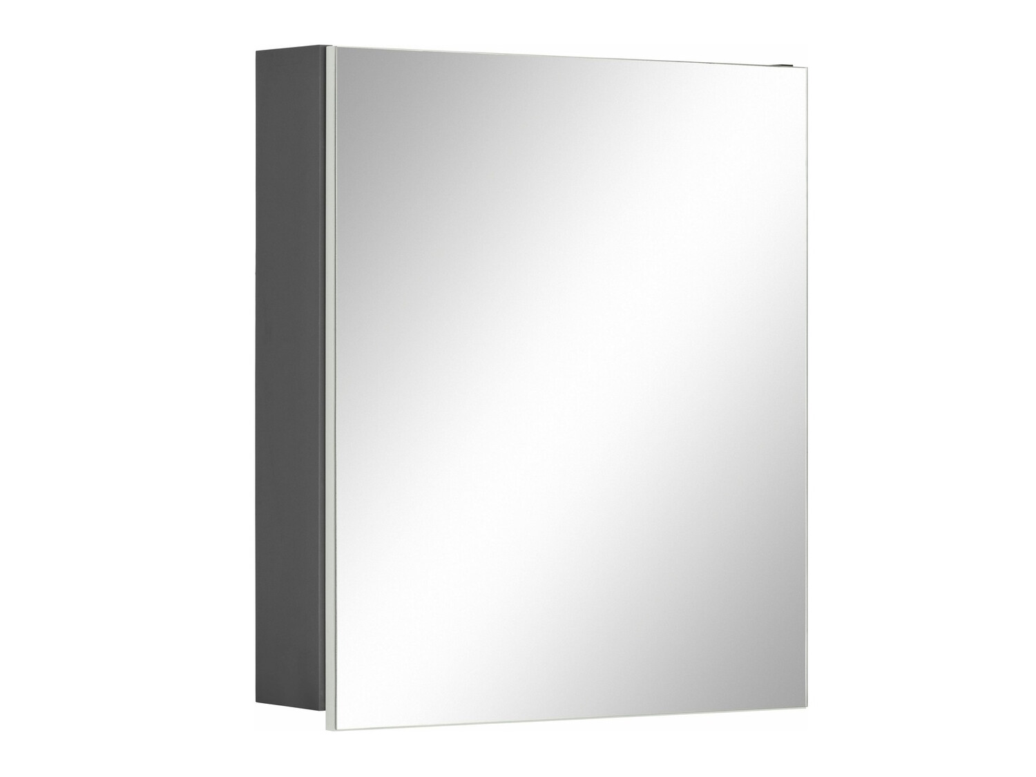 Шкаф за баня с огледало Soncamu 105 (Бял + Антрацит)