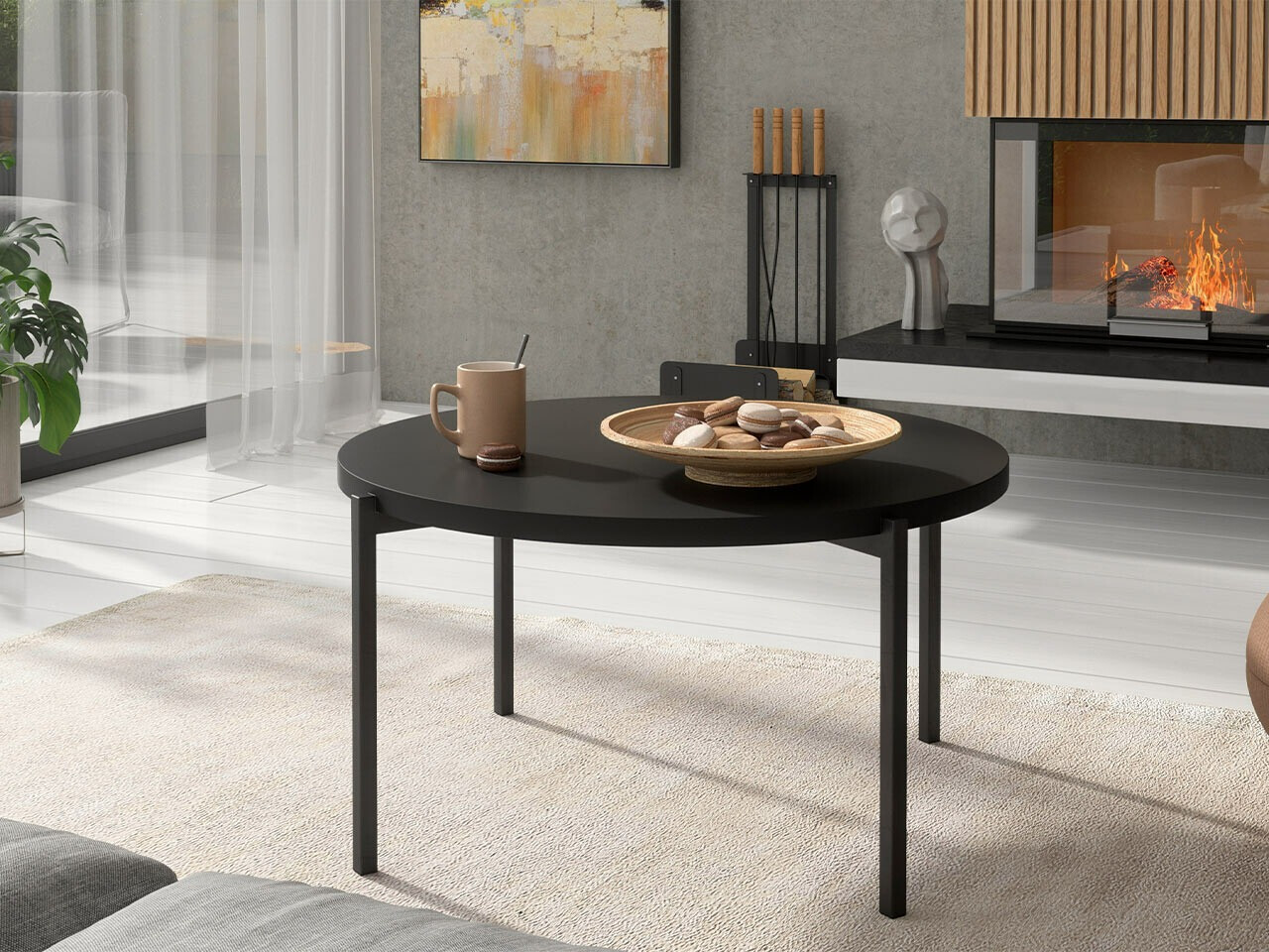 Масичка за кафе Providence 176 (Черен)