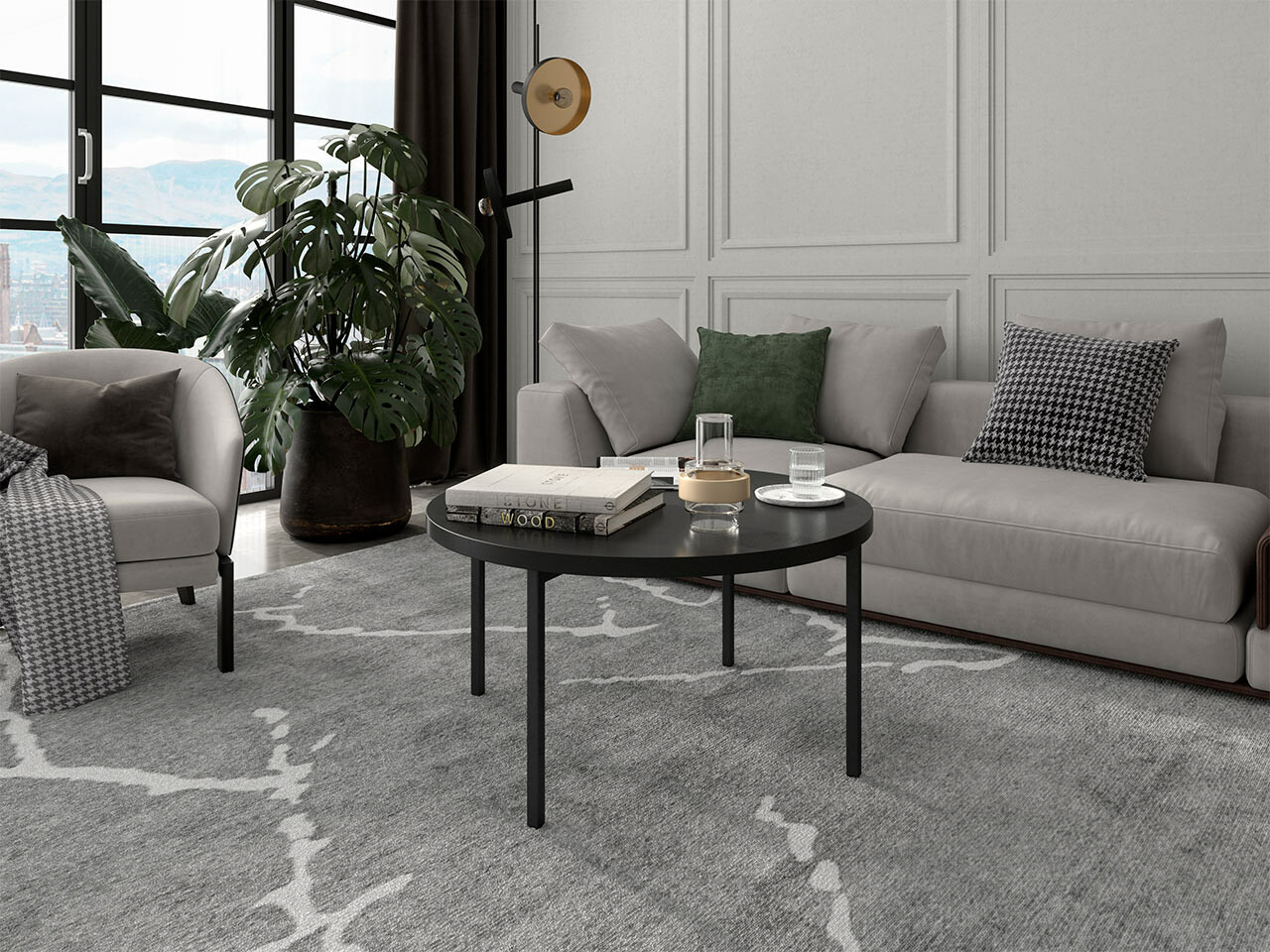 Масичка за кафе Providence 178 (Черен)