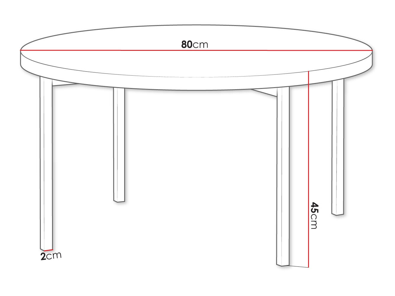 Масичка за кафе Providence 178 (Черен)