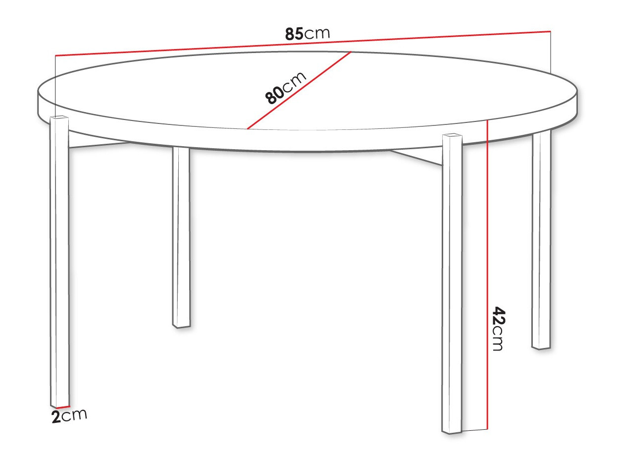 Масичка за кафе Providence 180 (Artisan дъб + Черен)