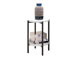 Помощна масичка Providence 179 (Бял гланц + Черен)