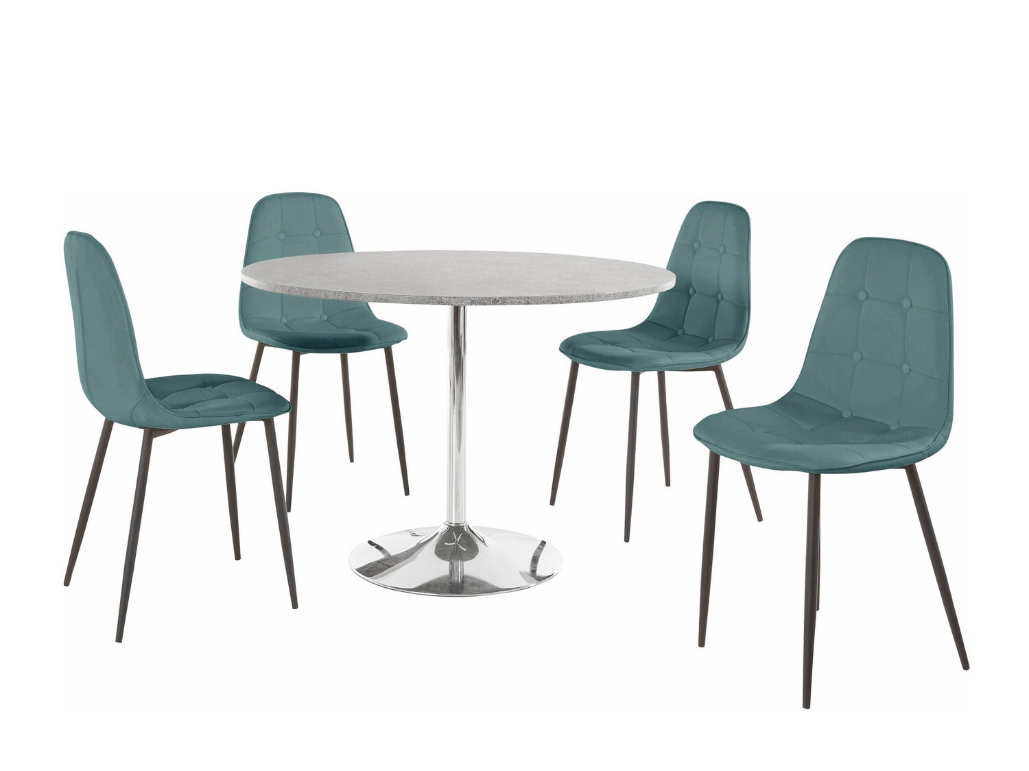 Маса и столове за трапезария Denton 936 (Син)