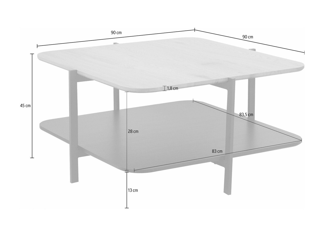 Масичка за кафе Denton 935
