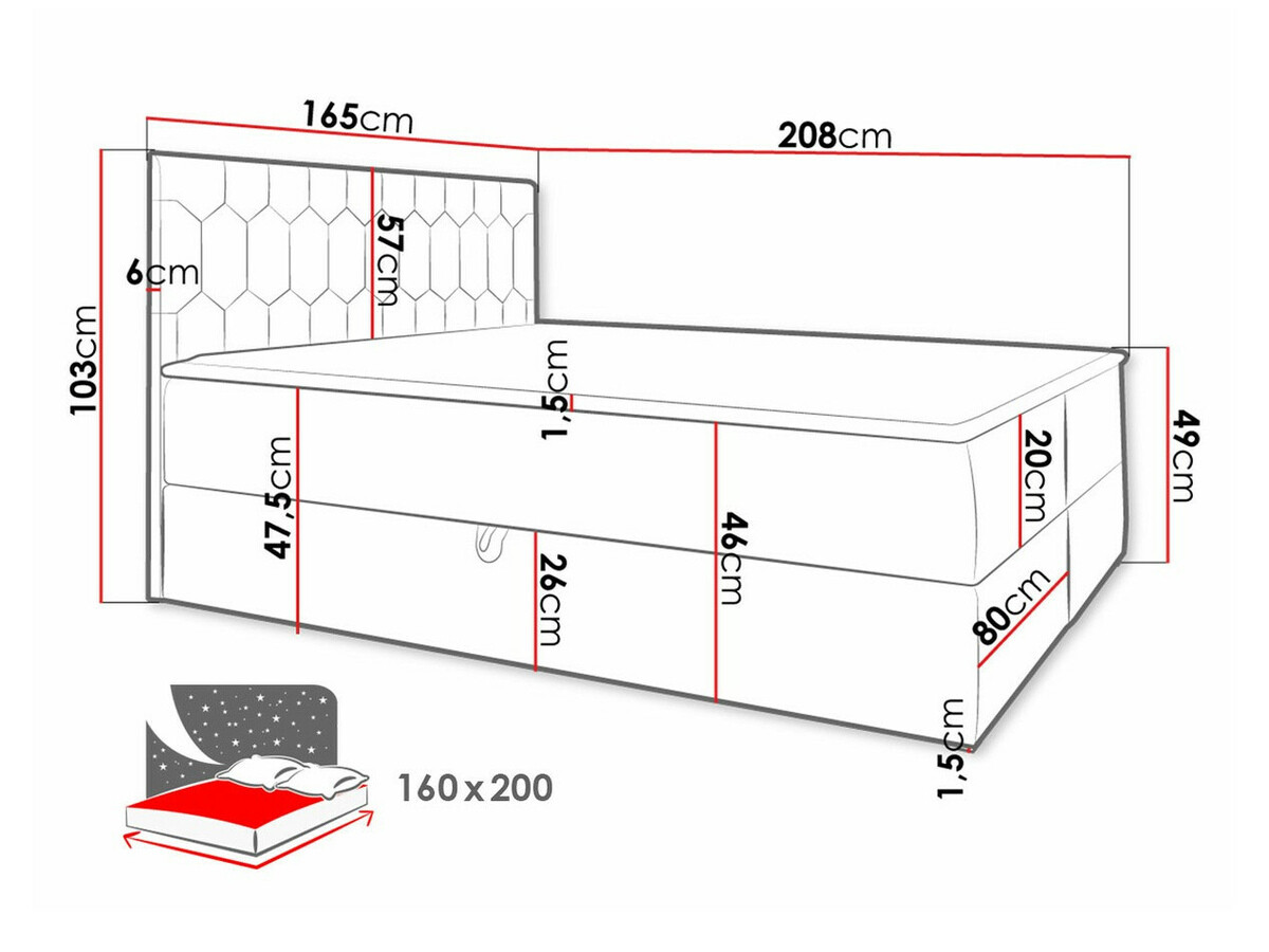 Континентално легло Pons III (Fresh 4)