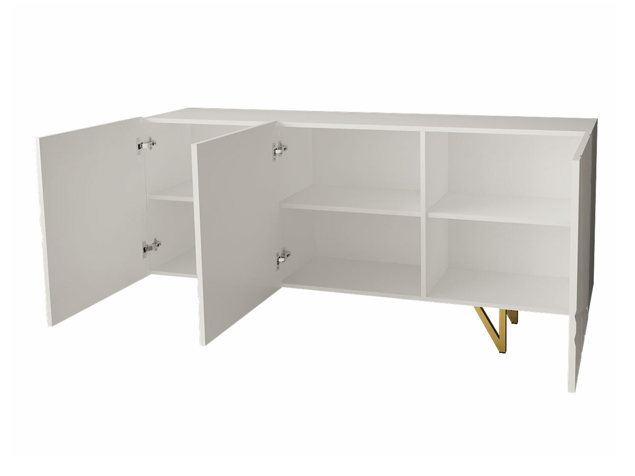 Комплект за хол Audis (Бял + Бял гланц)