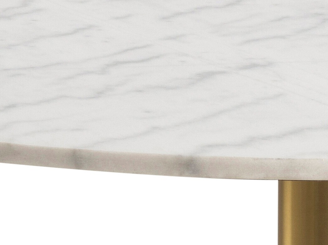 Маса Norsica 420 (Златно + Бял мрамор)