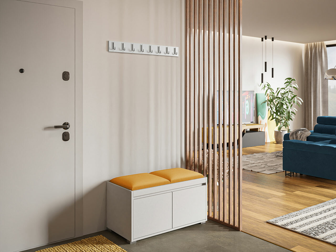 Комплект за антре Comfivo Pinus I (Бял + Manila 32)