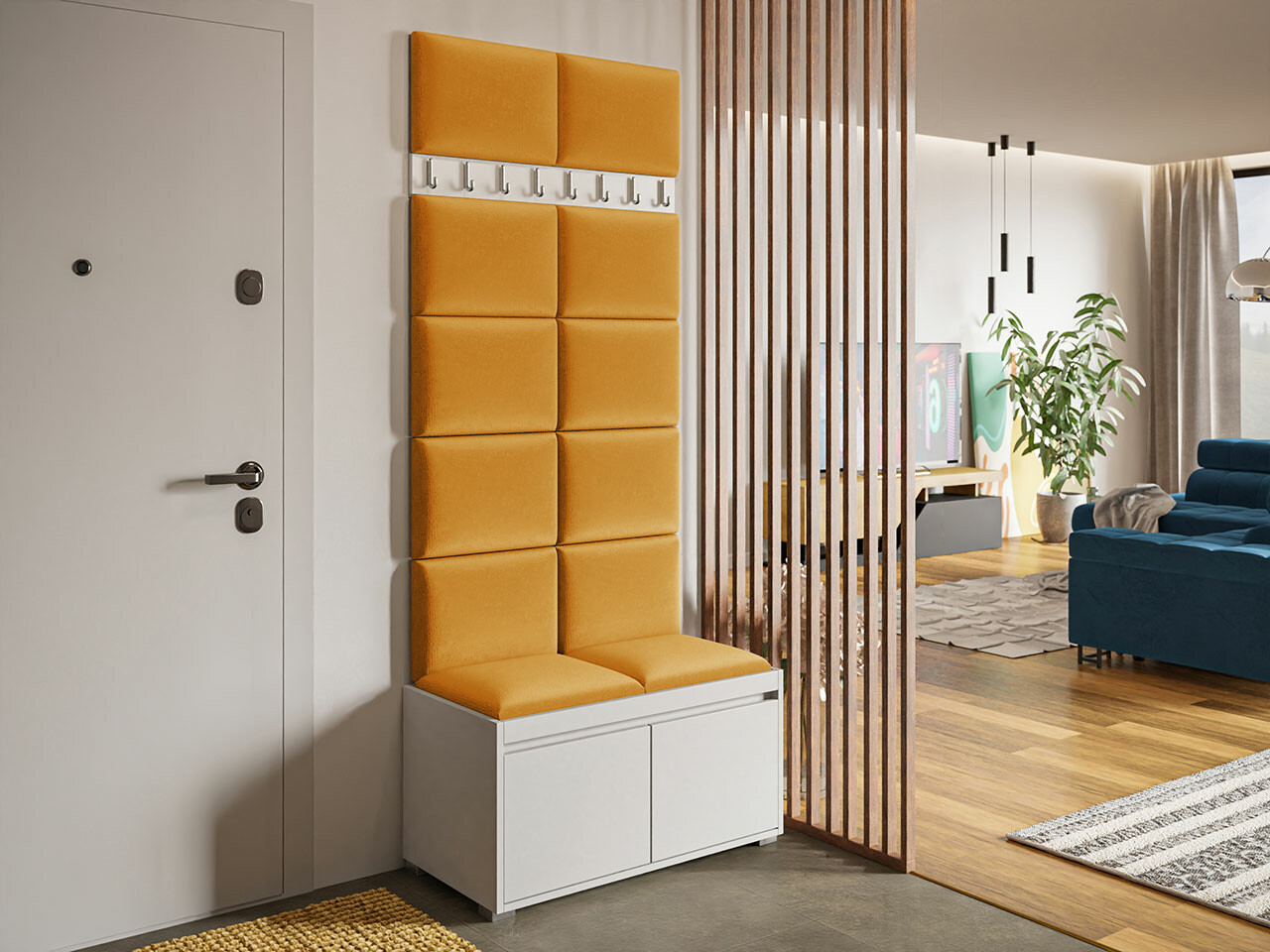 Комплект за антре Comfivo Pinus IV (Бял + Manila 32)
