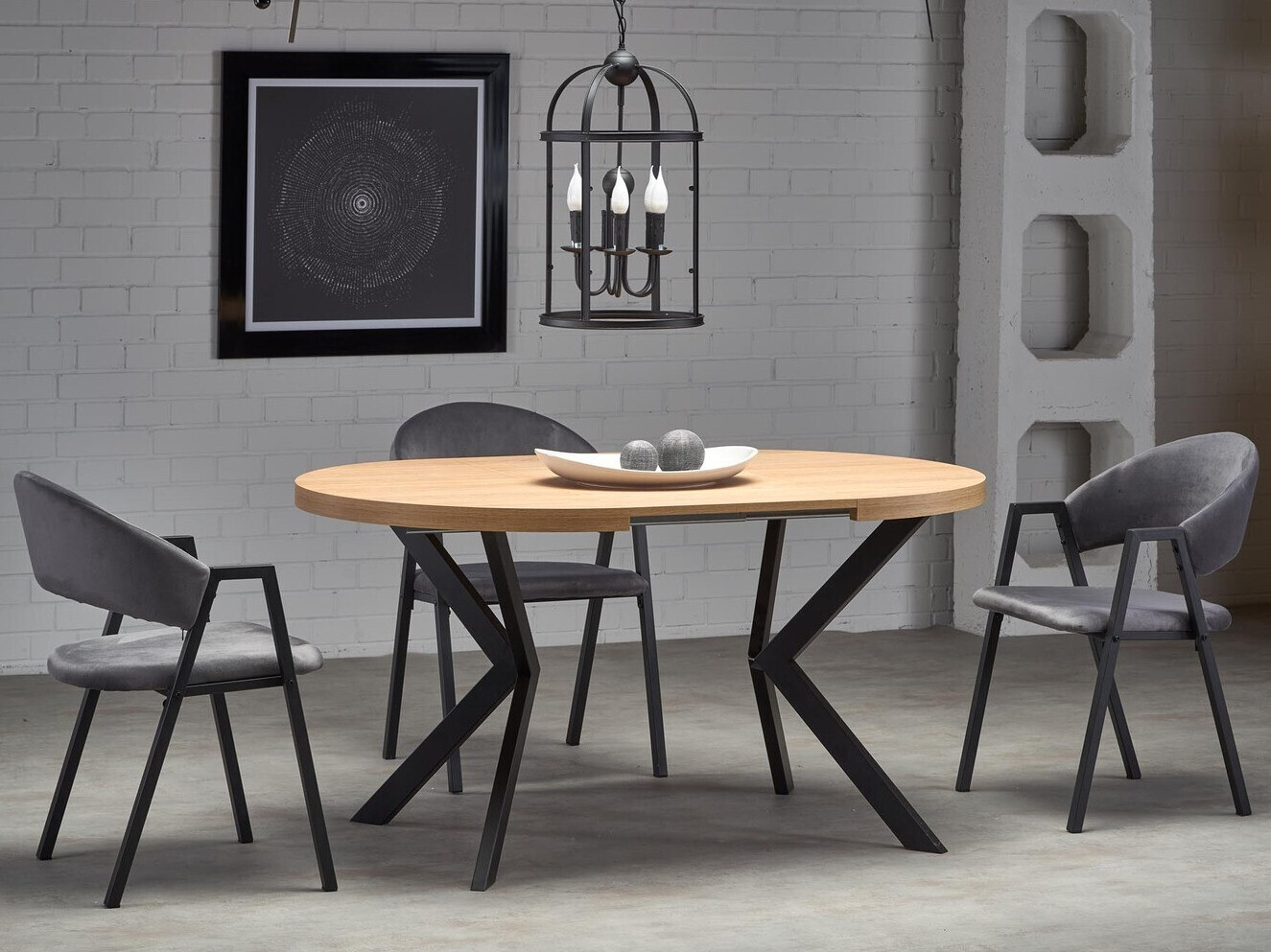 Маса Houston 1495 (Златен дъб + Черен)