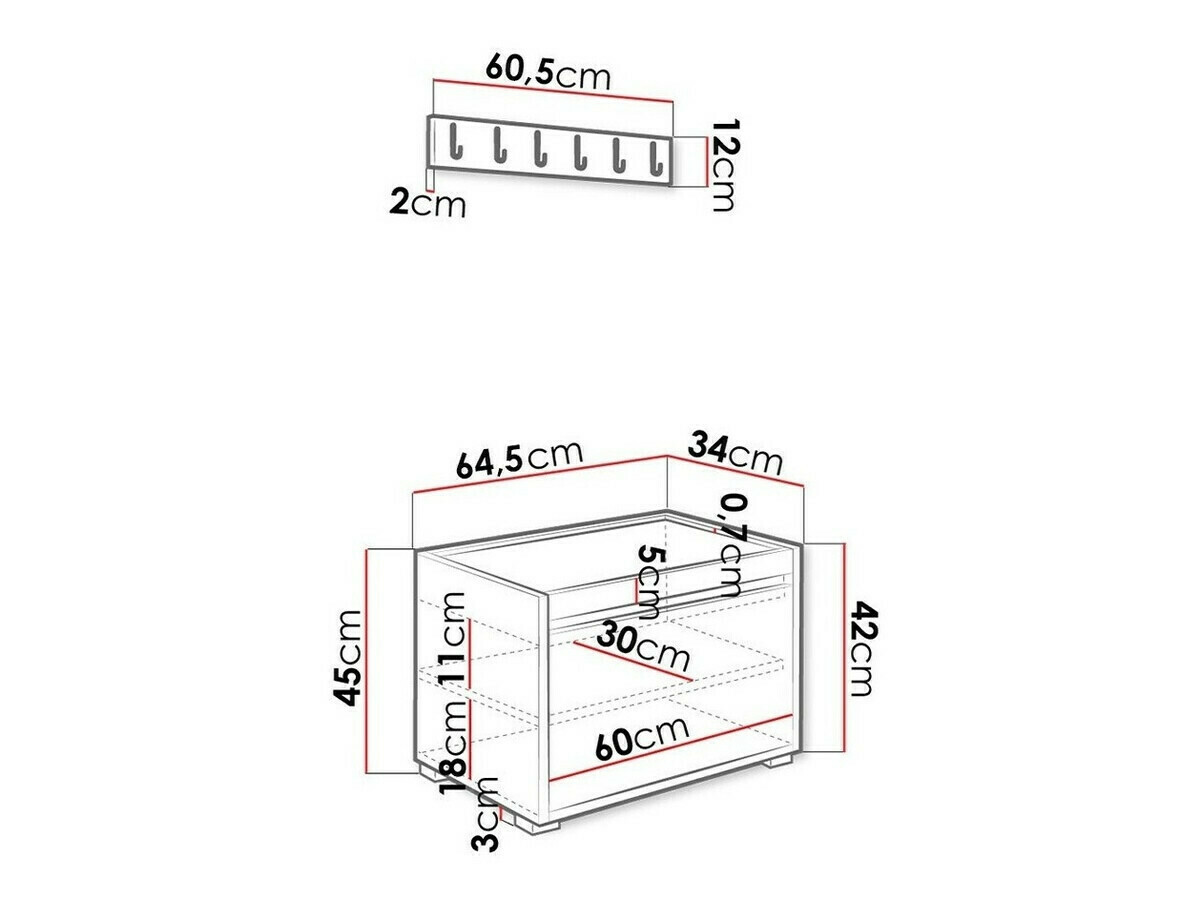 Комплект за антре Comfivo Pinus V (Бял + Manila 32)