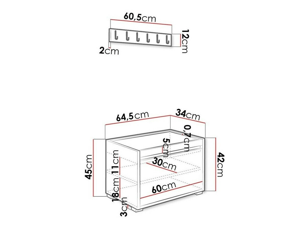 Комплект за антре Comfivo Pinus VIII (Бял + Manila 32)