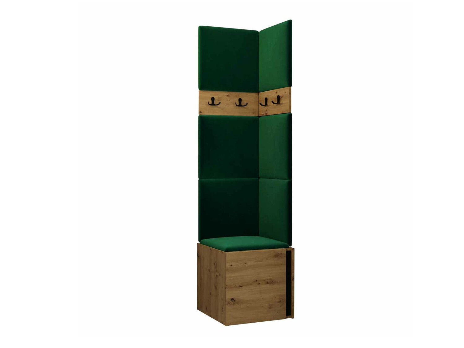 Комплект за антре Pinis XXI (Artisan дъб + Черен)