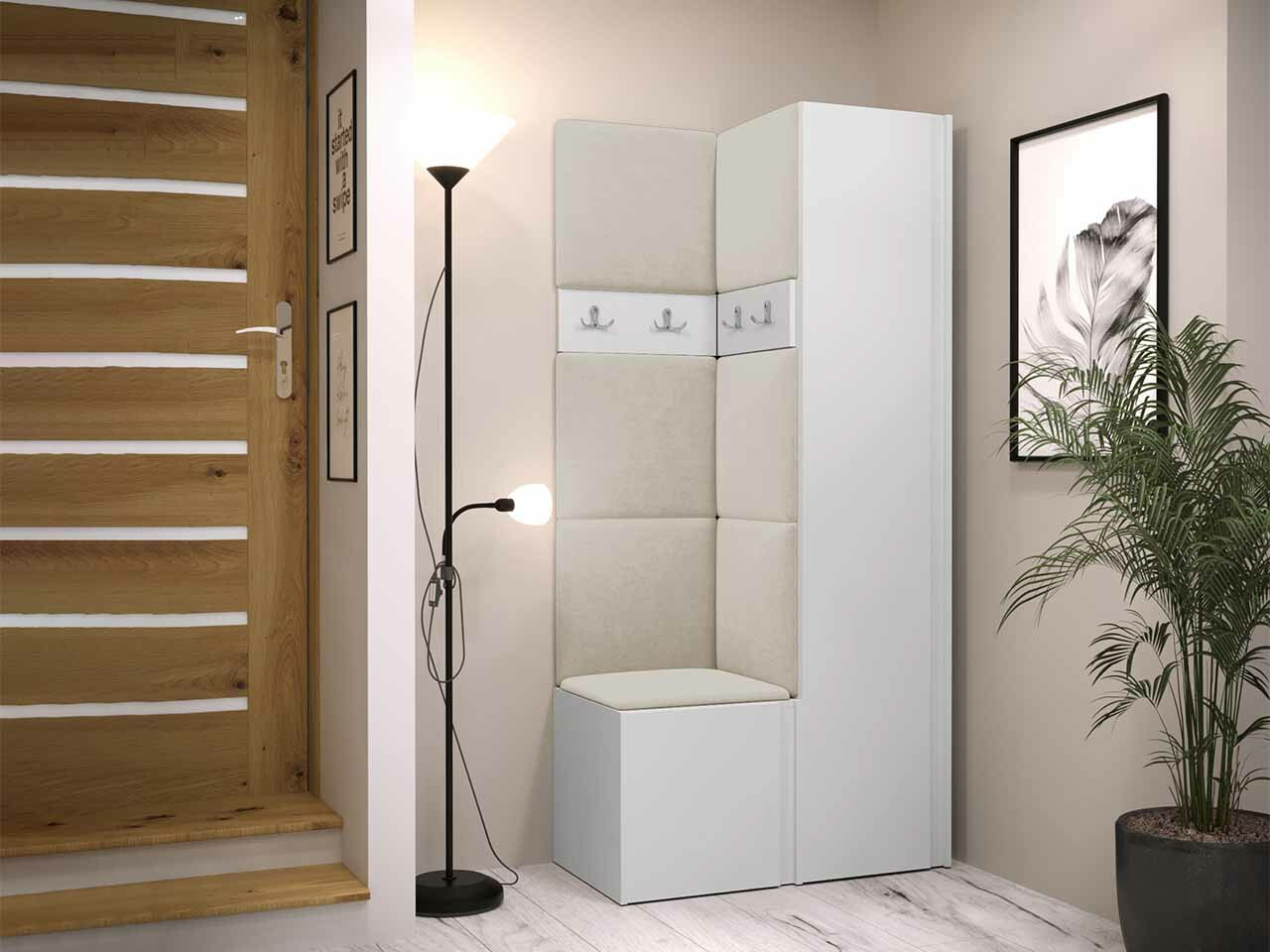 Комплект за антре Hartford 348 (Бял)