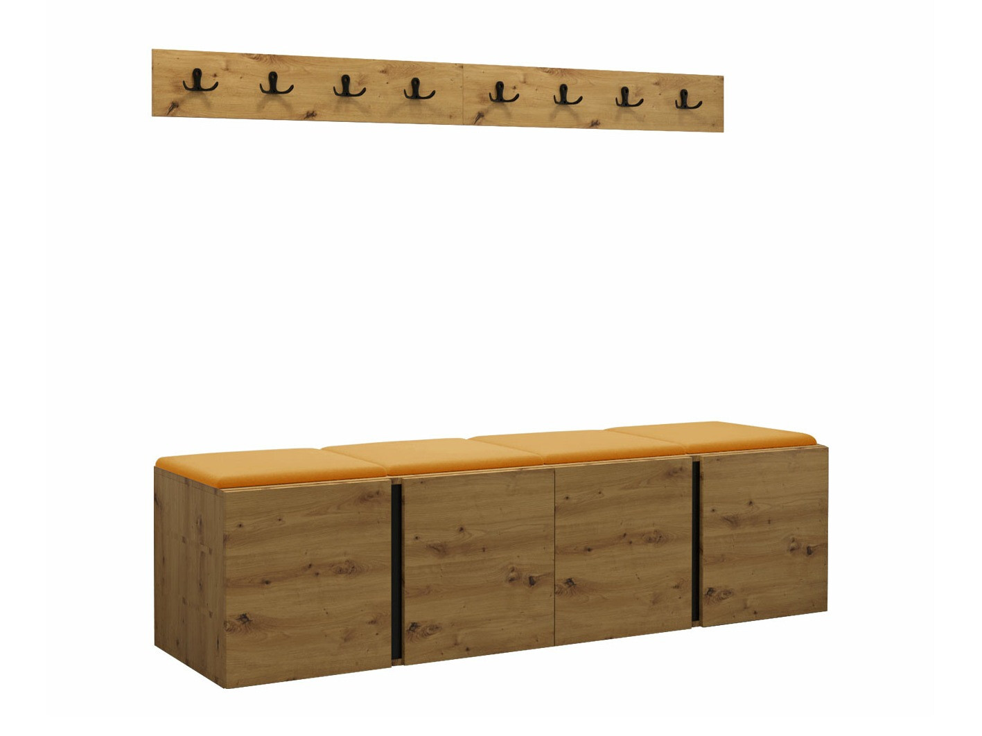 Комплект за антре Pinis VII (Artisan дъб)