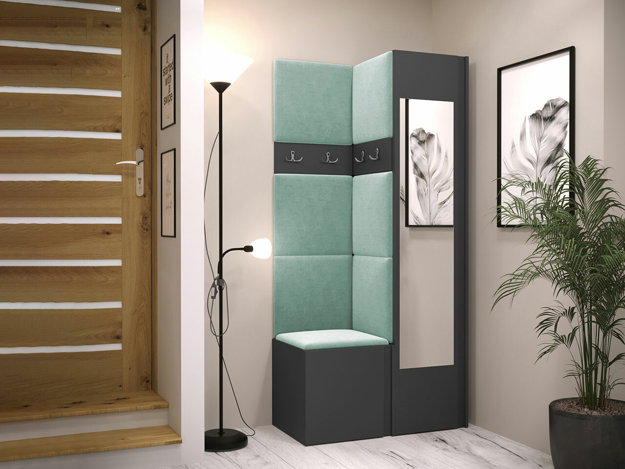 Комплект за антре Hartford 354 (Графит)