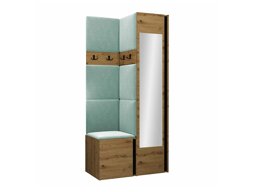 Комплект за антре Hartford 354 (Artisan дъб + Черен)