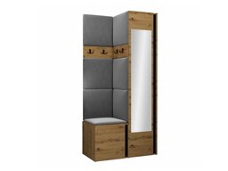 Комплект за антре Hartford 354 (Artisan дъб + Черен)