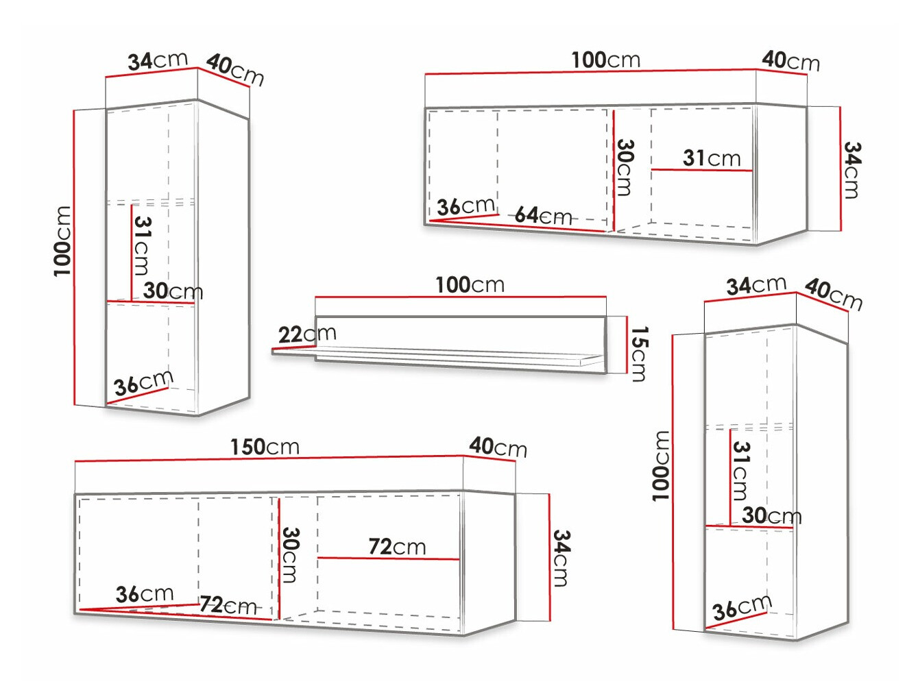 Комплект за хол Elblaru 108 (Черен)