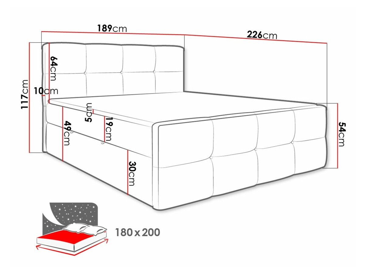 Континентално легло ComfiDream 174 (Fresh 32)