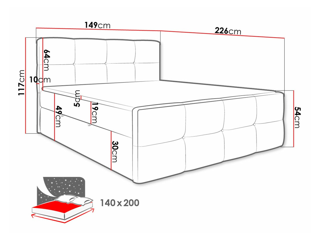 Континентално легло ComfiDream Tirara (Fresh 1)