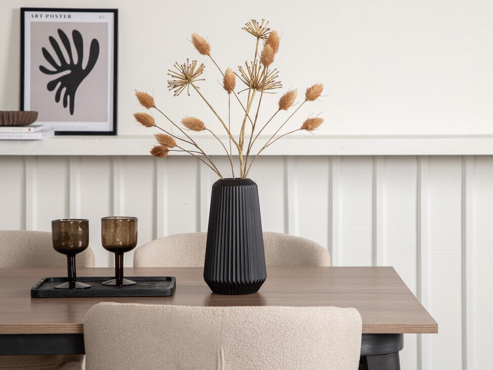 Маса и столове за трапезария Dallas 3363 (Бежов + Черен)