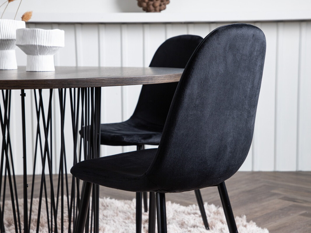 Маса и столове за трапезария Dallas 3370 (Черен)