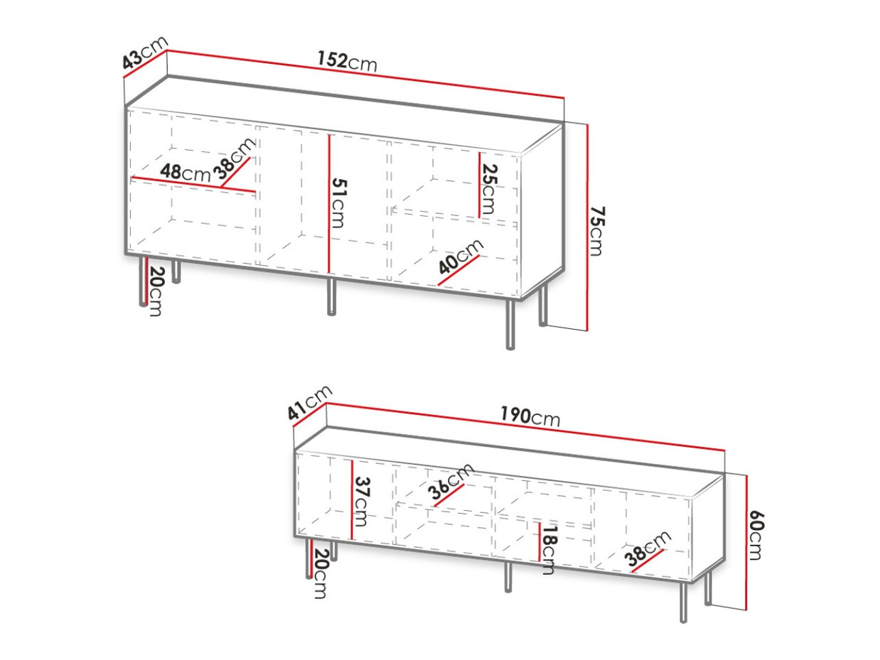 Комплект за хол Lorelbo 104 (Черен + Златно)