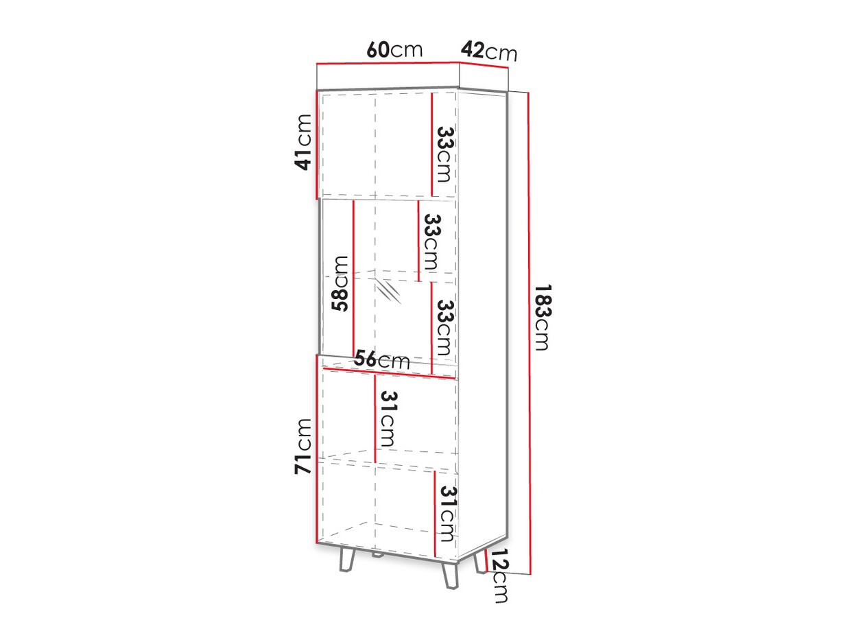 Етажерка Comes (Дъб уотан)