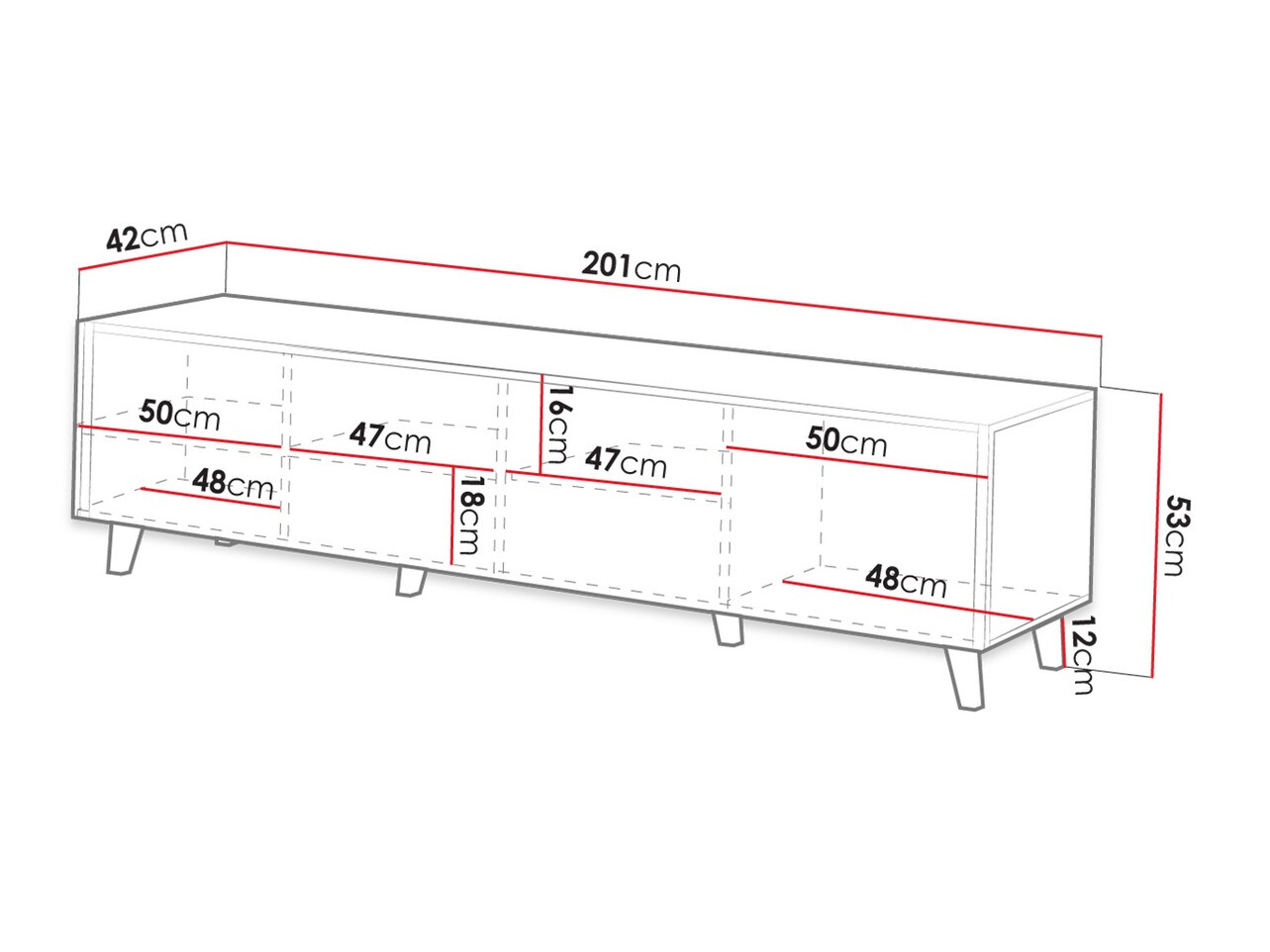 ТВ шкаф Remeta 103 (Антрацит)
