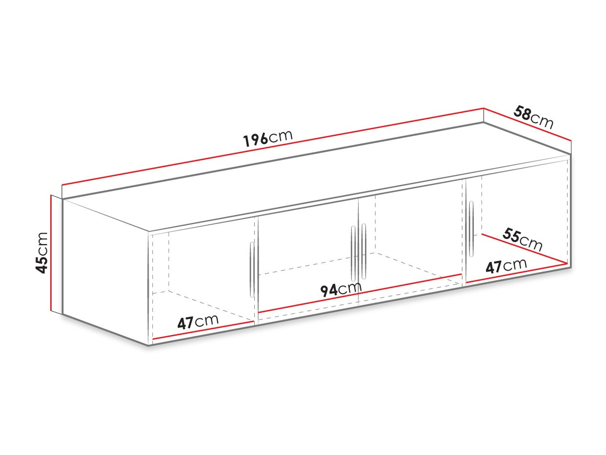 Шкаф Dortivu 146 (Сонома дъб)