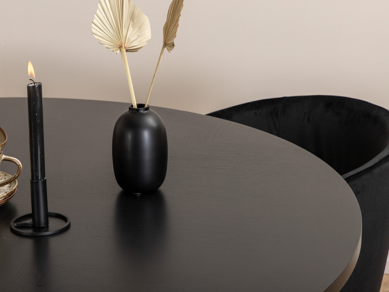 Маса и столове за трапезария Dallas 2381 (Черен)