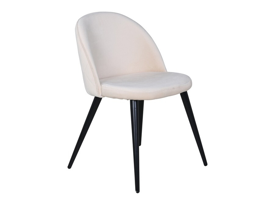 Маса и столове за трапезария Dallas 2386 (Черен + Сметана)