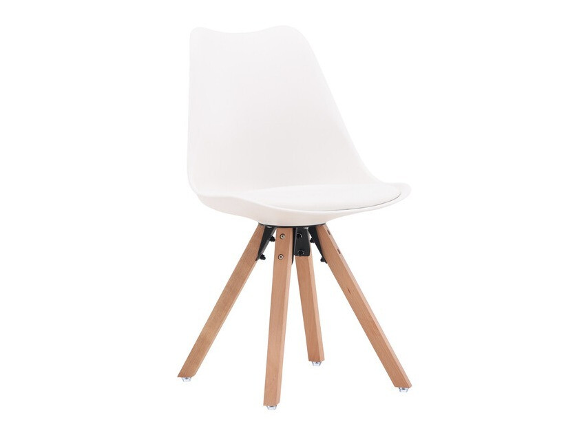 Стол Dallas 3478 (Бял + Ярък дърво)