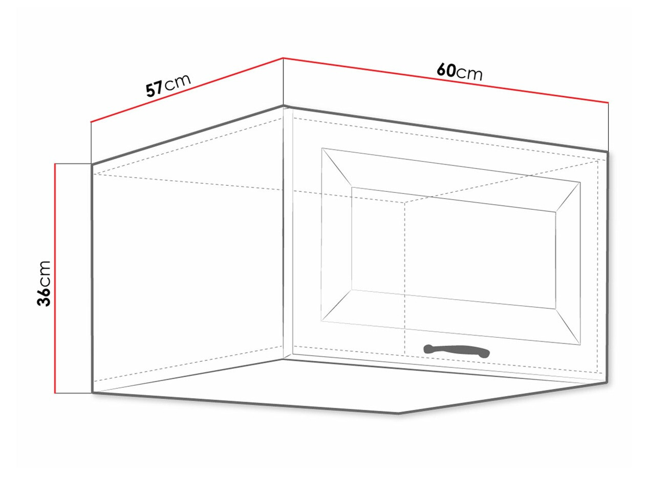 Модулен окачен шкаф Retro White 138