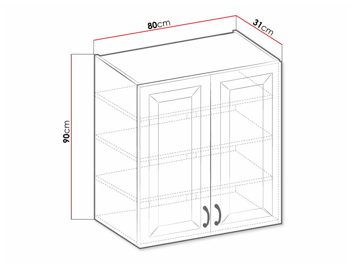 Модулен окачен шкаф Retro Grey 140
