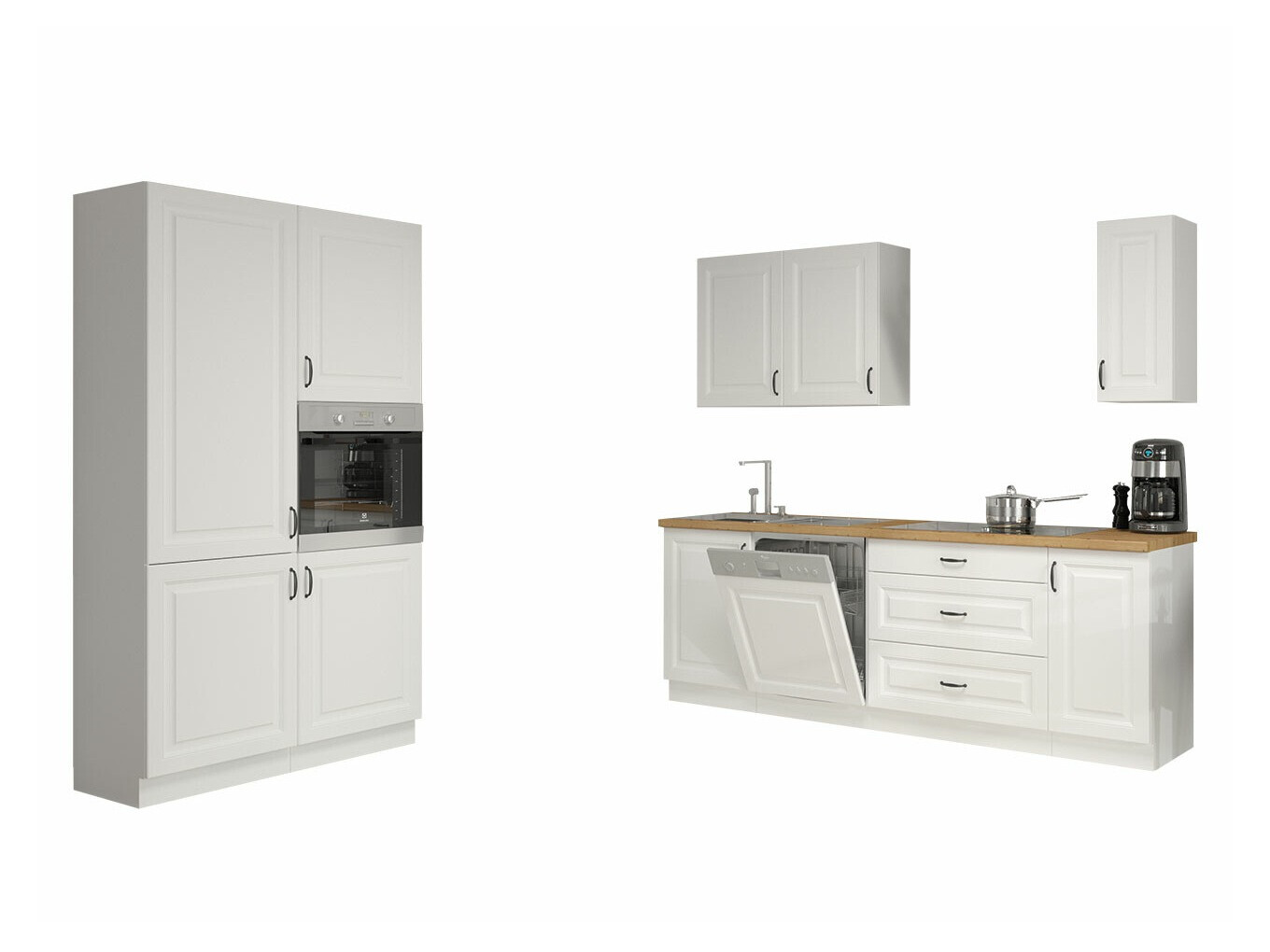Модулен кухненски комплект Retro White 149