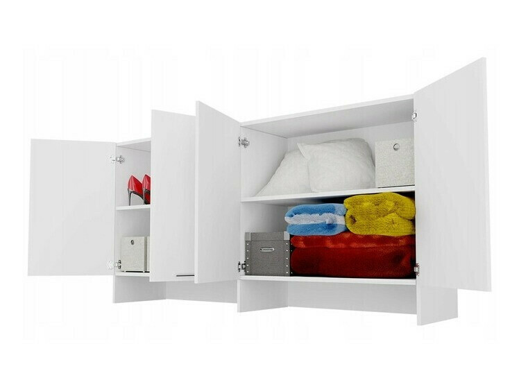 Шкаф Concept Pro Lenart Levfere 114 (Бял)