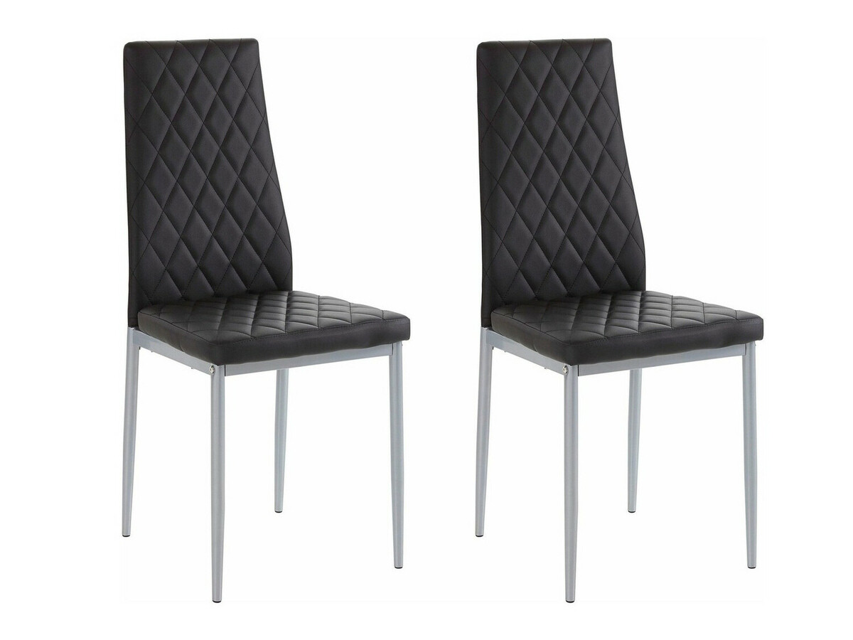 Маса и столове за трапезария Denton 1132 (Черен + Дъб)