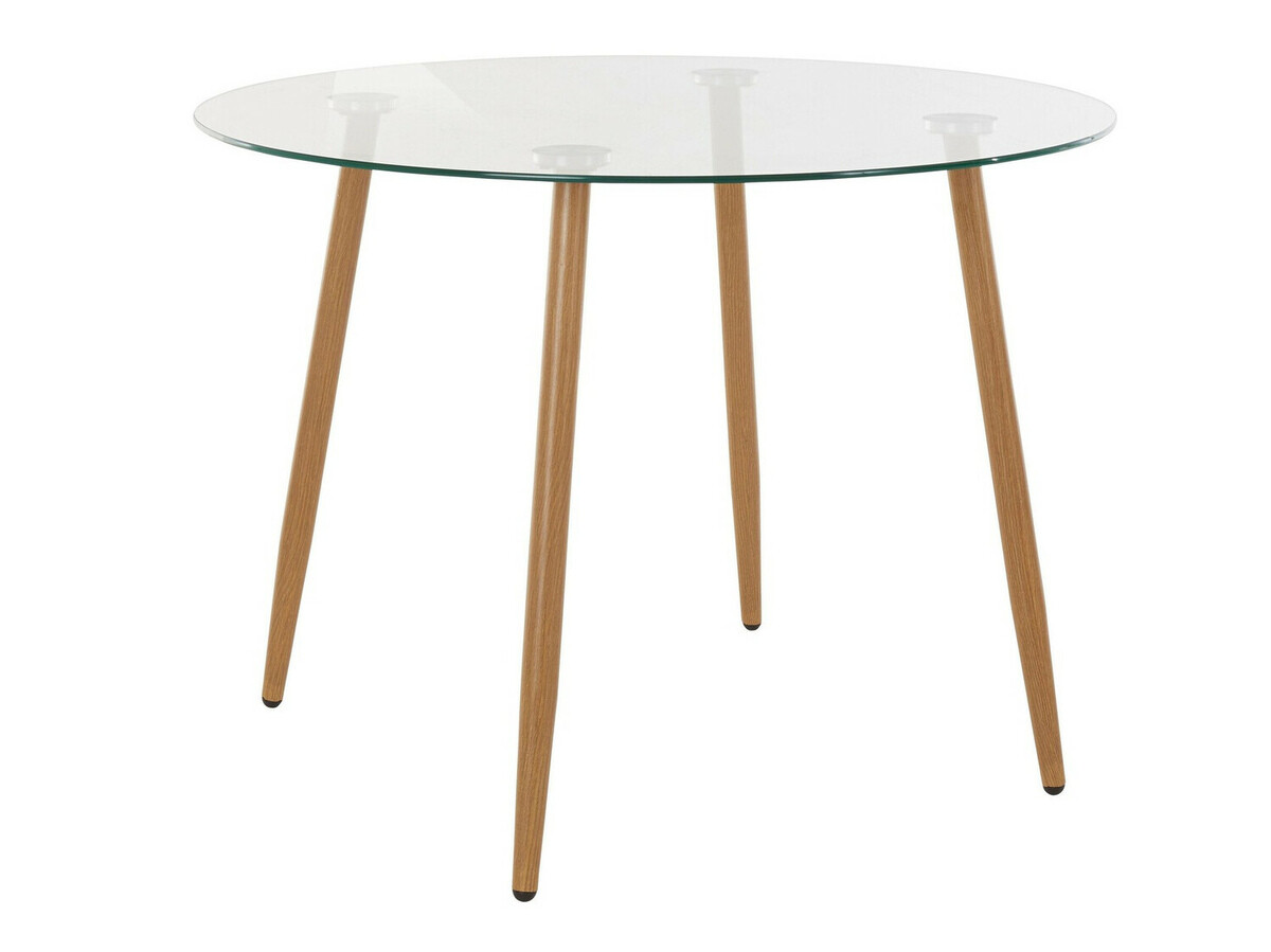 Маса и столове за трапезария Denton 1138 (Бял + Дъб)