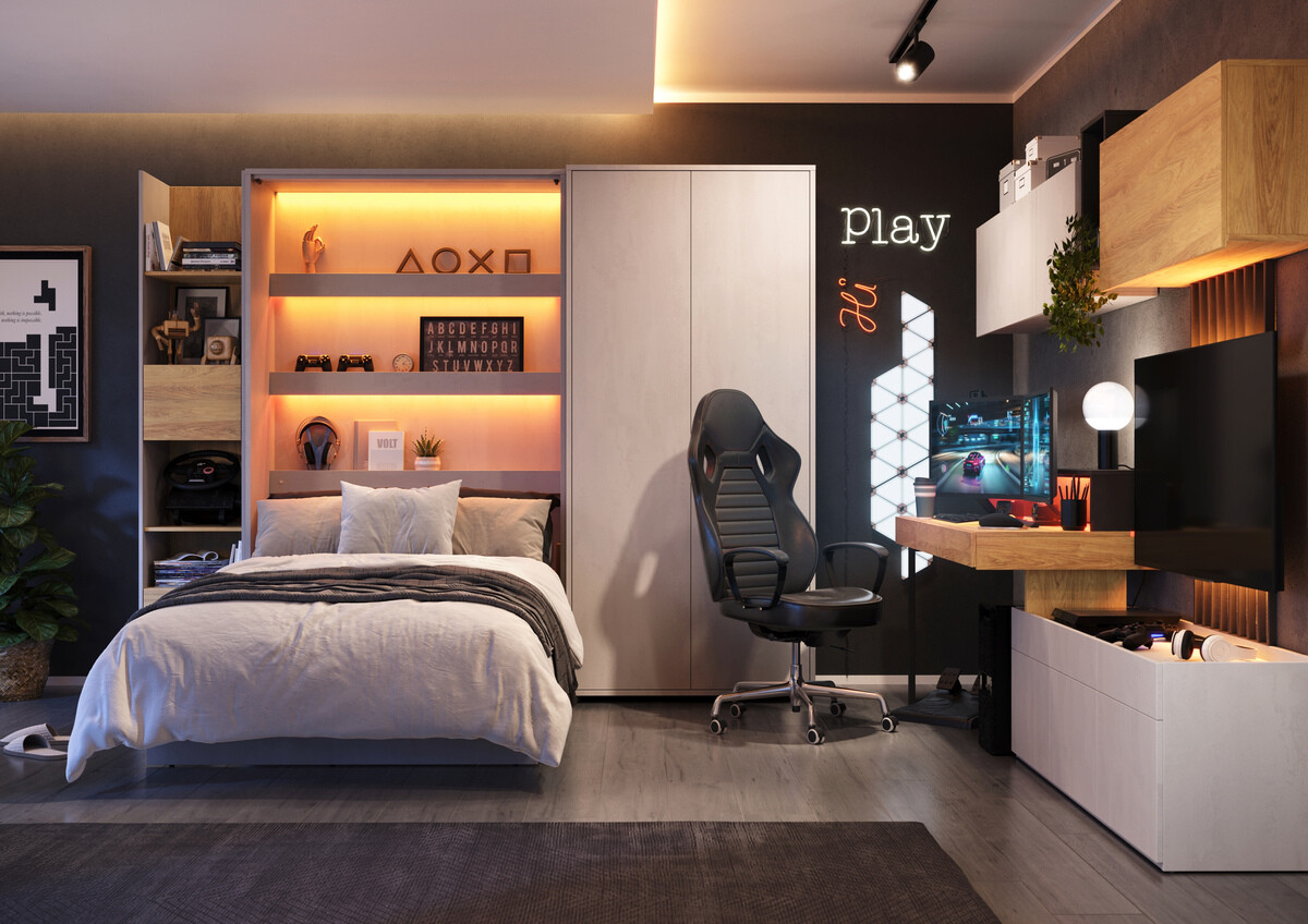 Падащо легло Concept Pro Lenart Levfere 103 (90 x 200 cm)