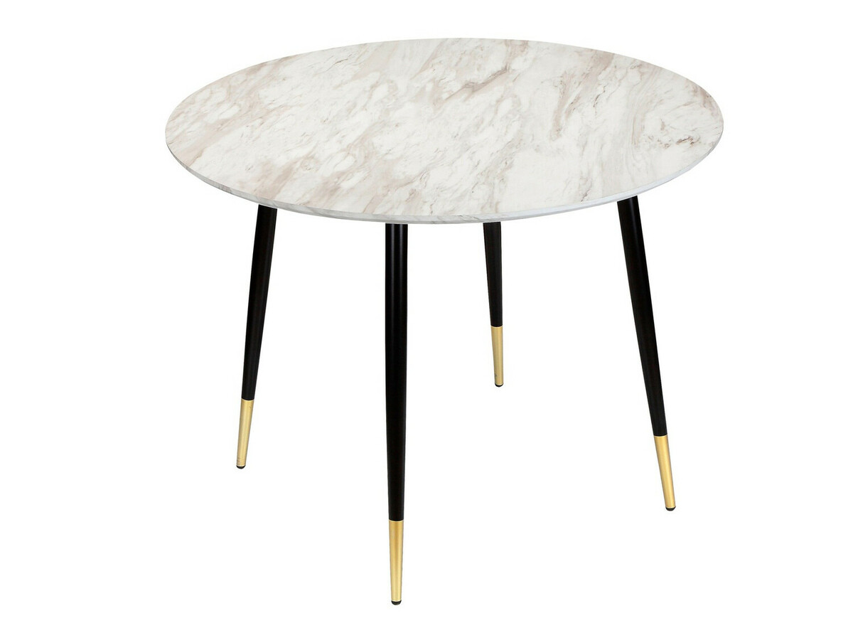 Маса и столове за трапезария Denton 1146 (Сив + Бял мрамор)