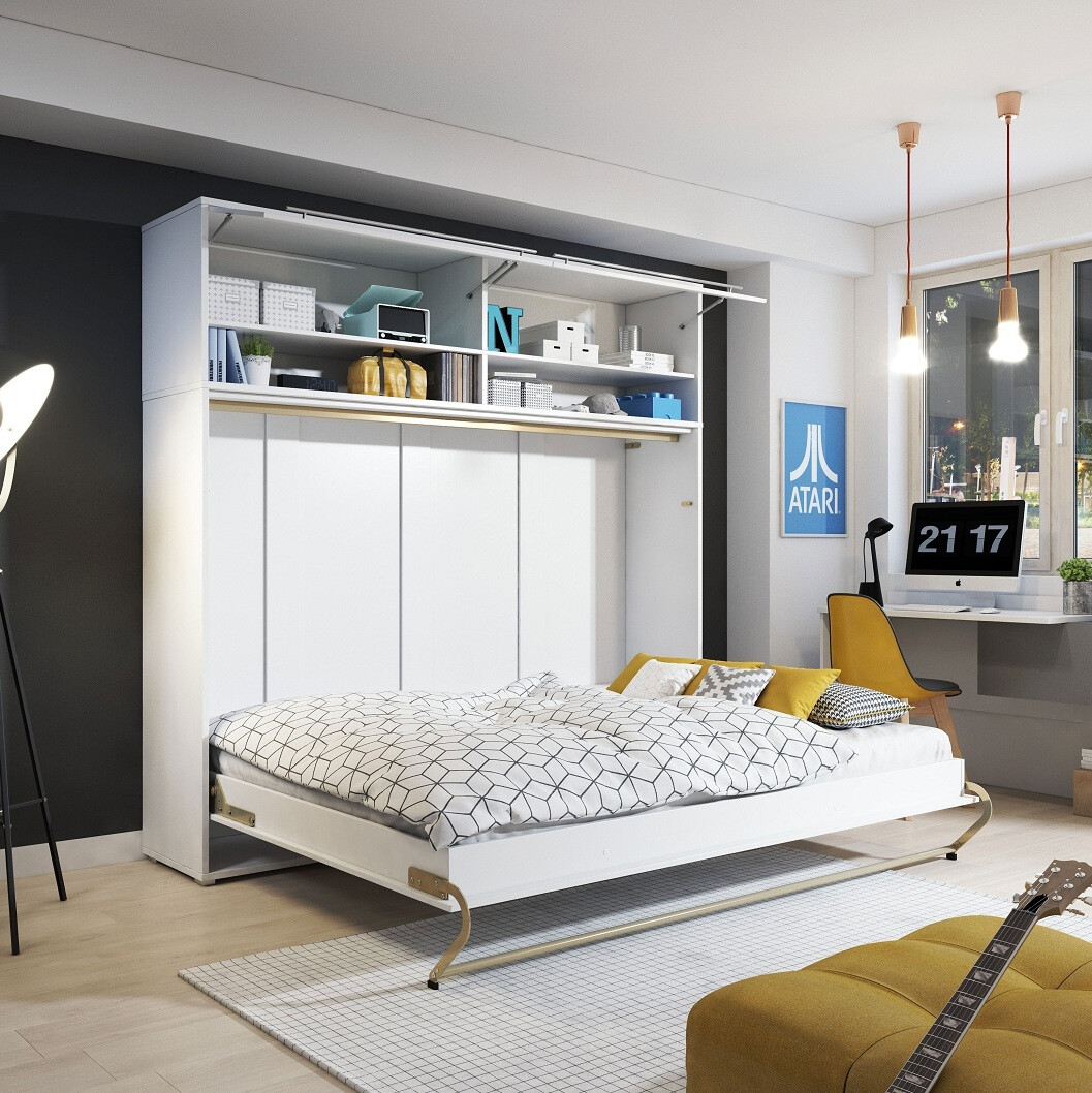 Падащо легло Concept Pro Lenart Levfere 109 (Бял)