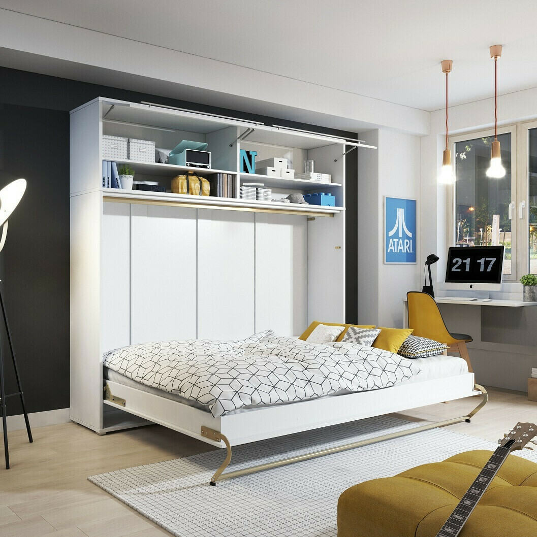 Падащо легло Concept Pro Lenart Levfere 109 (Бял)