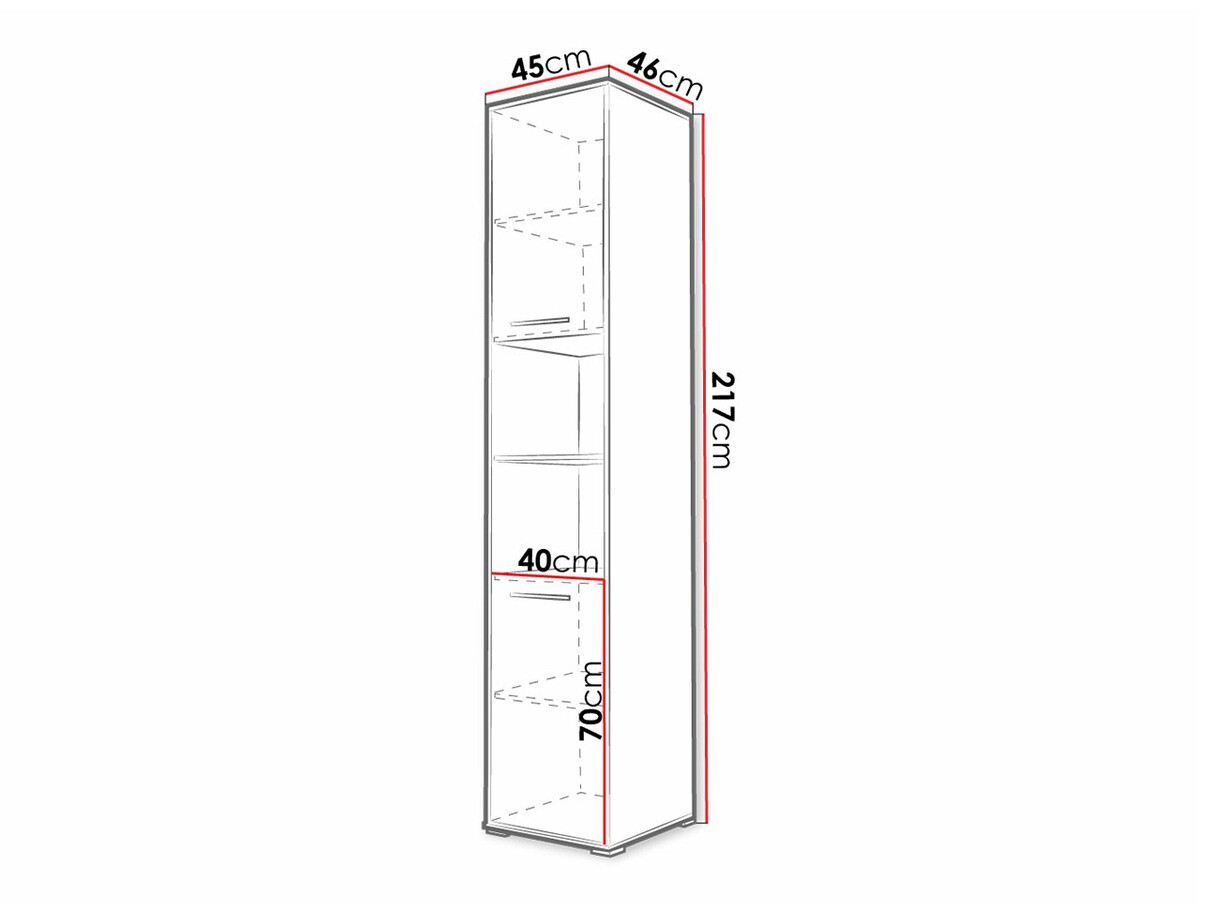 Етажерка Concept Pro Lenart Levfere 111 (Сив)