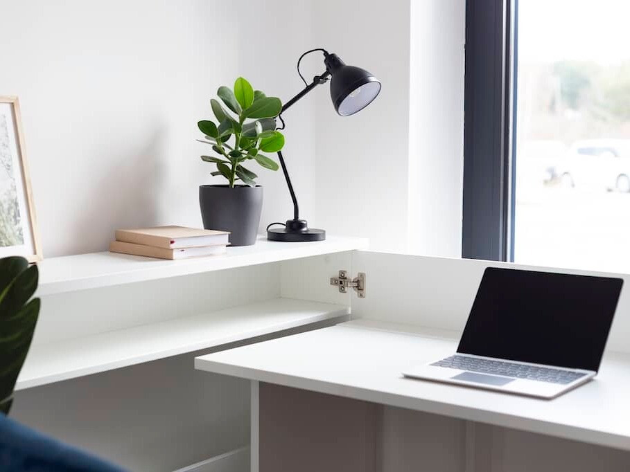 Ъглово офис бюро Concept Pro Lenart Levfere 101 (Бял)